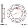 Corona JT 2012 de acero con 42 dientes - motoscamaralweb.com