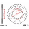 Corona JT SPROCKETS acero estándar 23 - Paso 420 - motoscamaralweb.com
