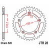 Corona JT 28 de acero con 42 dientes - motoscamaralweb.com
