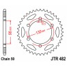 Corona JT SPROCKETS acero estándar 482 - Paso 530 - motoscamaralweb.com