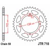 Corona JT SPROCKETS acero estándar 718 - Paso 530 - motoscamaralweb.com