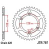 Corona JT 797 de acero con 57 dientes - motoscamaralweb.com