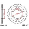 Corona JT 817 de acero con 46 dientes - motoscamaralweb.com