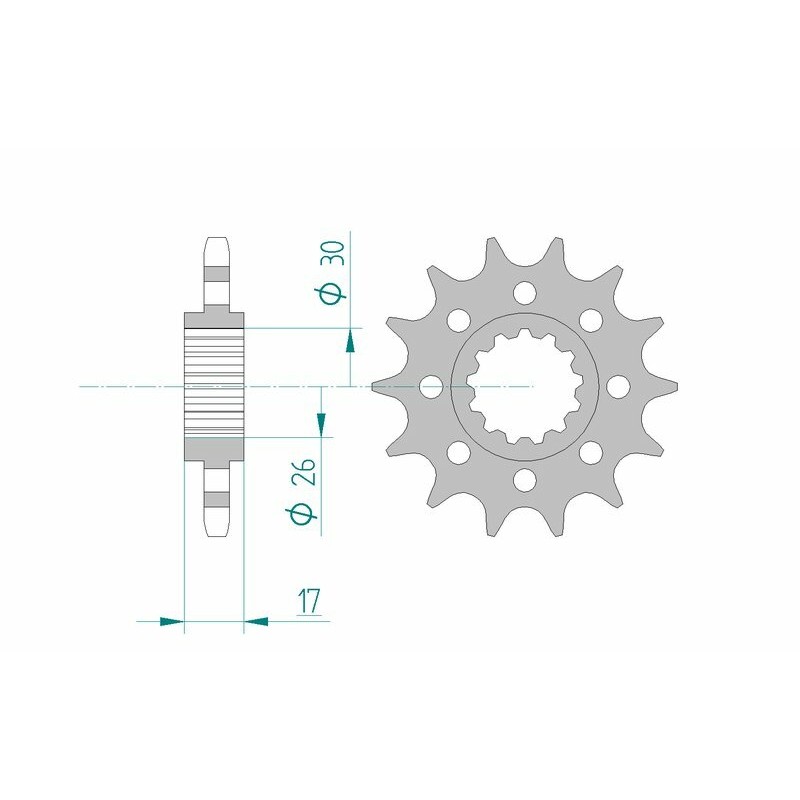 Piñón AFAM acero estándar 20615 - Paso 525 - motoscamaralweb.com Piñón AFAM acero estándar 20615 - Paso 525 - motoscamaralweb.com