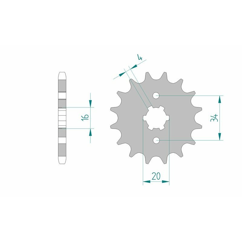 Piñón AFAM acero estándar 21200 - Paso 428 - motoscamaralweb.com Piñón AFAM acero estándar 21200 - Paso 428 - motoscamaralweb.com