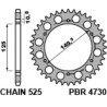 Corona PBR acero C45 estándar 4730 - 525 - motoscamaralweb.com