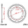 Corona JT SPROCKETS acero estándar 6 - Paso 525 - motoscamaralweb.com