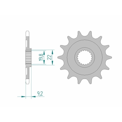 Piñón AFAM acero autolimpiable 24305 - Paso 520 - motoscamaralweb.com