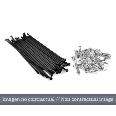 Juego de radios negro para llanta 18 para buje OEM 25 4404/3- motoscam