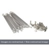 Juego de radios plata para llanta 17 para buje OEM 25 9303- motoscamar