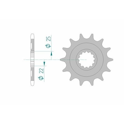 Piñón AFAM acero autolimpiable 27502 - Paso 520 - motoscamaralweb.com