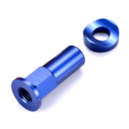 Tuerca de freno cubierta largo azul- motoscamaralweb.com