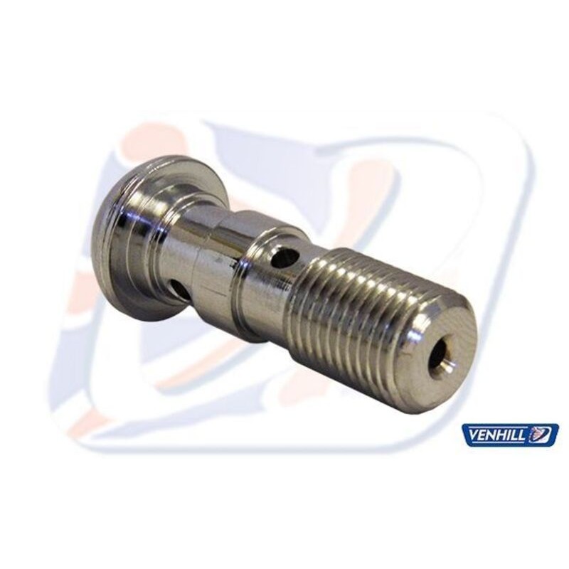 Tornillo doble alomado M10x1 Venhill cromado - motoscamaralweb.com Tornillo doble alomado M10x1 Venhill cromado - motoscamaralweb.com