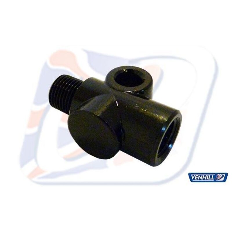 Conector recto M10x1 Venhill sujeción negro - motoscamaralweb.com Conector recto M10x1 Venhill sujeción negro - motoscamaralweb.com