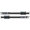 Latiguillo metálico negro Venhill 275mm tuercas cromadas - motoscamaralweb.com