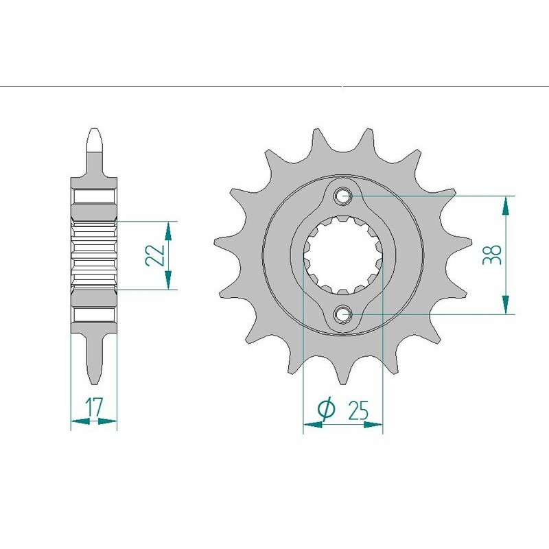 Piñón AFAM acero estándar 52612 - Paso 520 - motoscamaralweb.com Piñón AFAM acero estándar 52612 - Paso 520 - motoscamaralweb.com