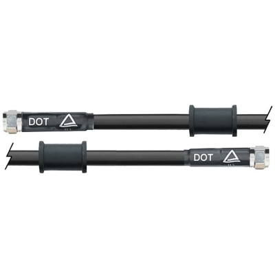 Latiguillo metálico negro Venhill 1250mm tuercas cromadas - motoscamaralweb.com
