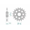 Piñón AFAM acero estándar 61602 - Paso 525 - motoscamaralweb.com