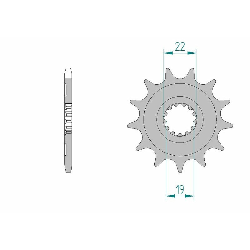 Piñón AFAM acero estándar 64305 - Paso 520 - motoscamaralweb.com Piñón AFAM acero estándar 64305 - Paso 520 - motoscamaralweb.com