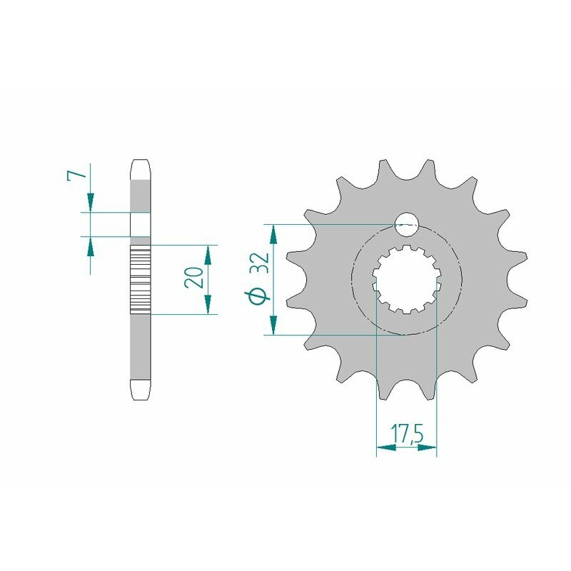 Piñón AFAM acero estándar 85200 - Paso 428 - motoscamaralweb.com Piñón AFAM acero estándar 85200 - Paso 428 - motoscamaralweb.com