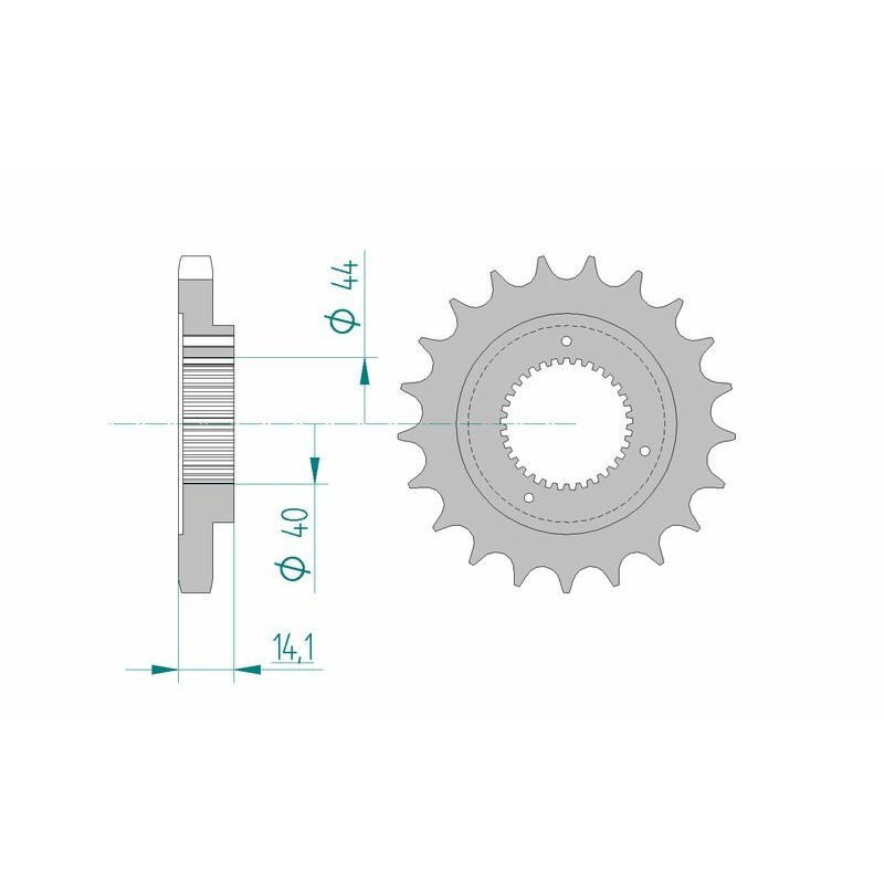 Piñón AFAM acero estándar 94602 - Paso 530 - motoscamaralweb.com Piñón AFAM acero estándar 94602 - Paso 530 - motoscamaralweb.com