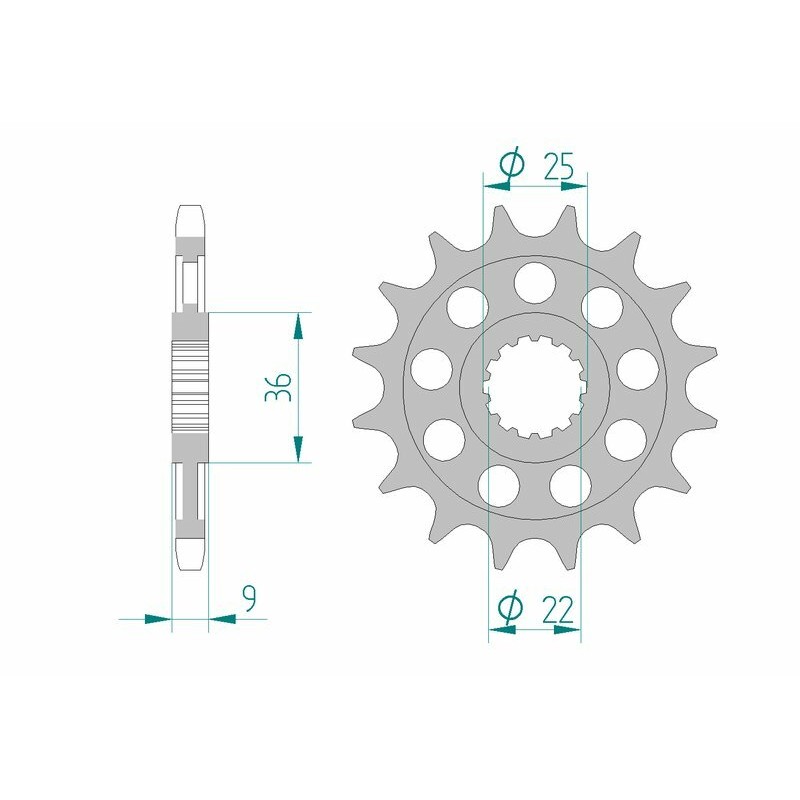 Piñón AFAM acero estándar 94900 - Paso 525 - motoscamaralweb.com Piñón AFAM acero estándar 94900 - Paso 525 - motoscamaralweb.com