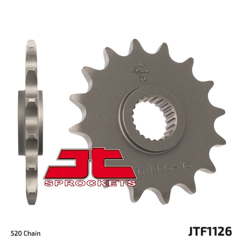 Piñón JT SPROCKETS acero estándar 1126 - Paso 520 - motoscamaralweb.com Piñón JT SPROCKETS acero estándar 1126 - Paso 520 - motoscamaralweb.com