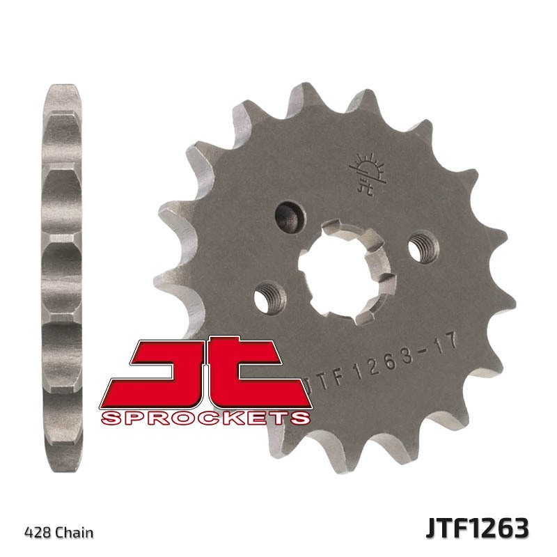 Piñón JT SPROCKETS acero estándar 1263 - Paso 428 - motoscamaralweb.com Piñón JT SPROCKETS acero estándar 1263 - Paso 428 - motoscamaralweb.com