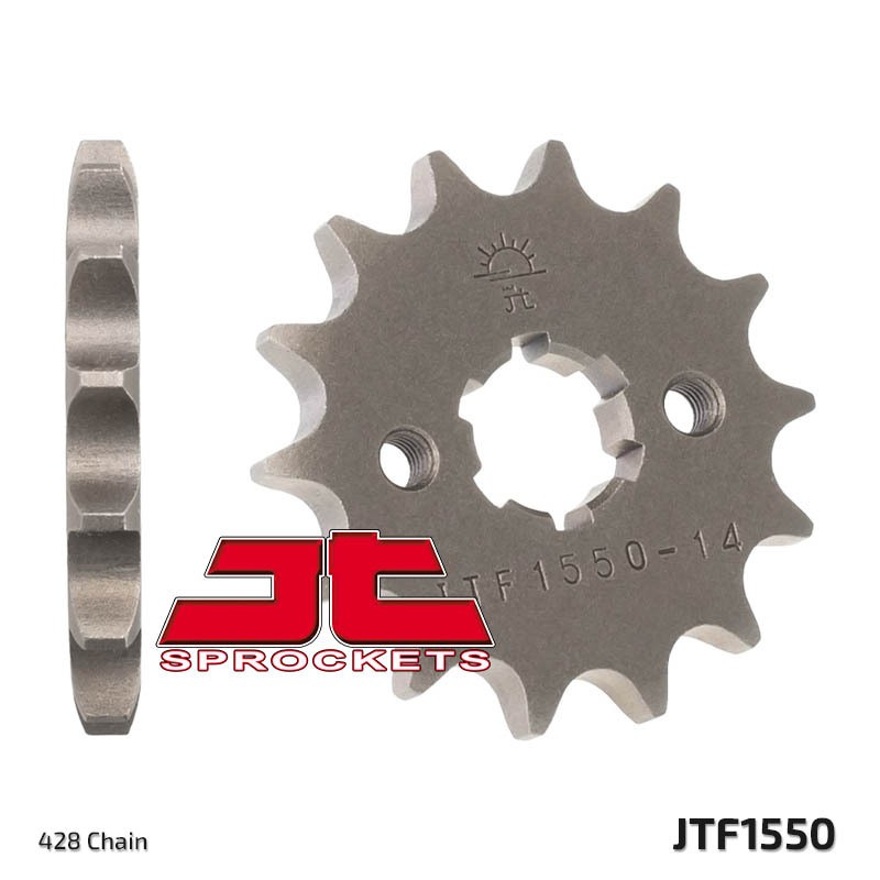 Piñón JT SPROCKETS acero estándar 1550 - Paso 428 - motoscamaralweb.com Piñón JT SPROCKETS acero estándar 1550 - Paso 428 - motoscamaralweb.com
