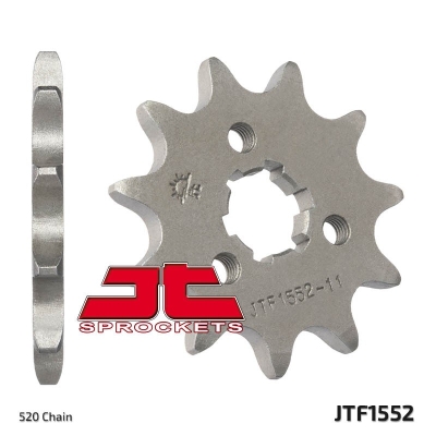 Piñón JT SPROCKETS acero estándar 1552 - Paso 520 - motoscamaralweb.com