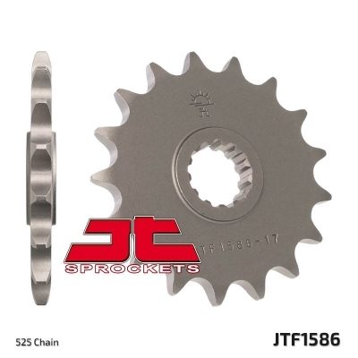 Piñón JT SPROCKETS acero estándar 1586 - Paso 525 - motoscamaralweb.com