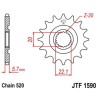 Piñón JT 1590 de acero con 12 dientes - motoscamaralweb.com