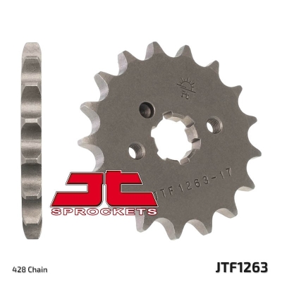 Piñón JT SPROCKETS acero estándar 1594 - Paso 428 - motoscamaralweb.com