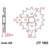 Piñon JT 428 de acero con 13 dientes KTM SX85 - motoscamaralweb.com