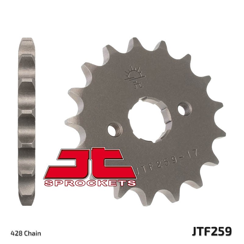 Piñón JT SPROCKETS acero estándar 259 - Paso 428 - motoscamaralweb.com Piñón JT SPROCKETS acero estándar 259 - Paso 428 - motoscamaralweb.com