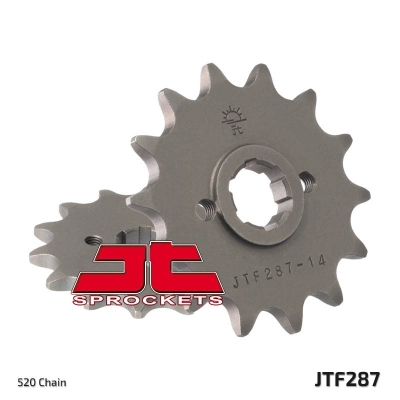 Piñón JT SPROCKETS acero estándar 287 - Paso 520 - motoscamaralweb.com