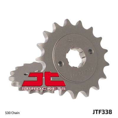 Piñón JT SPROCKETS acero estándar 338 - Paso 530 - motoscamaralweb.com