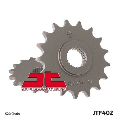 Piñón JT SPROCKETS acero estándar 402 - Paso 520 - motoscamaralweb.com