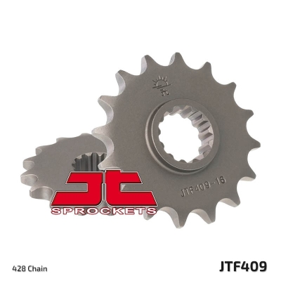 Piñón JT SPROCKETS acero estándar 409 - Paso 428 - motoscamaralweb.com