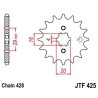 Piñon JT 425 de acero con 17 dientes - motoscamaralweb.com
