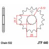 Piñón JT SPROCKETS acero estándar 440 - Paso 532 - motoscamaralweb.com