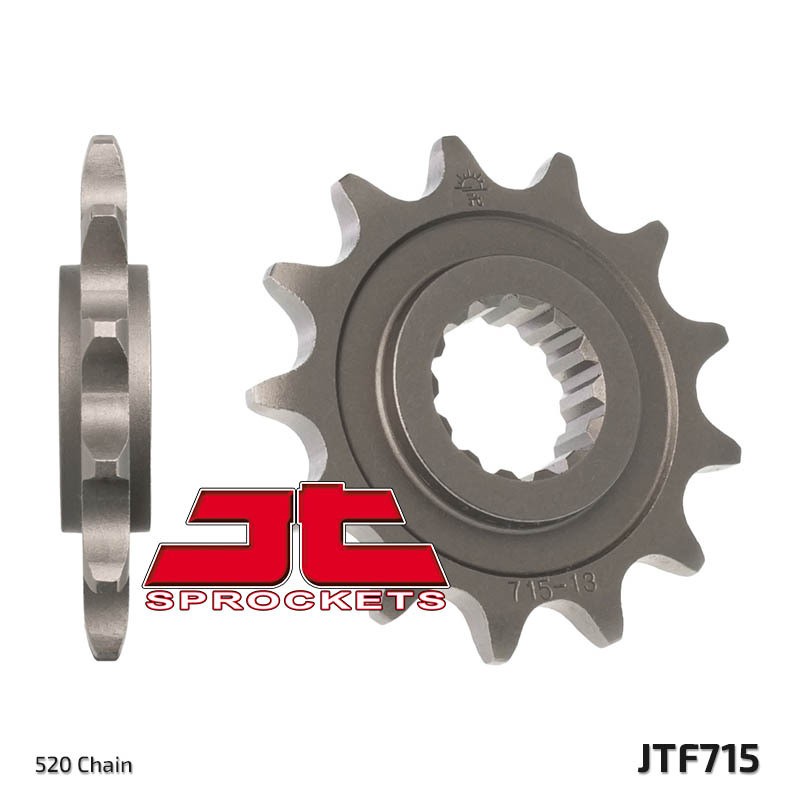 Piñón JT SPROCKETS acero estándar 715 - Paso 520 - motoscamaralweb.com Piñón JT SPROCKETS acero estándar 715 - Paso 520 - motoscamaralweb.com