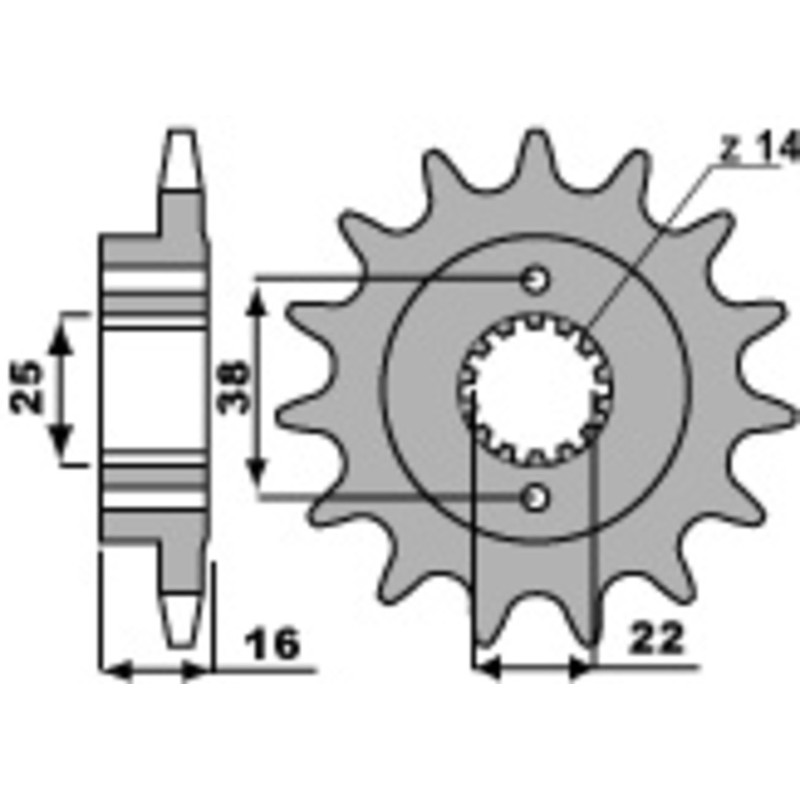 Piñón PBR acero estándar 2075 - 520 - motoscamaralweb.com Piñón PBR acero estándar 2075 - 520 - motoscamaralweb.com