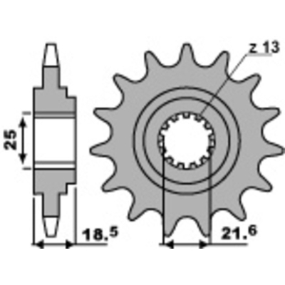 Piñón PBR acero estándar 2119 - 520 - motoscamaralweb.com
