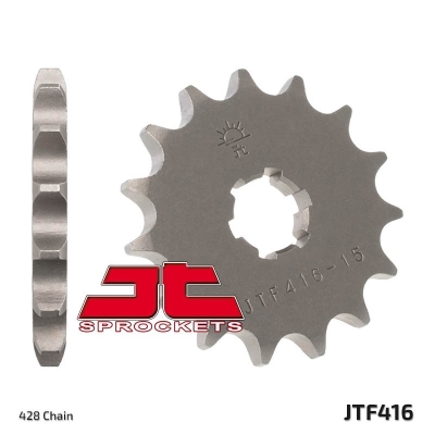 Piñon JT 416 de acero con 15 dientes - motoscamaralweb.com