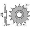Piñón PBR acero estándar 2084 - 428 - motoscamaralweb.com