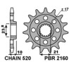 Piñón PBR acero estándar 2160 - 520 - motoscamaralweb.com