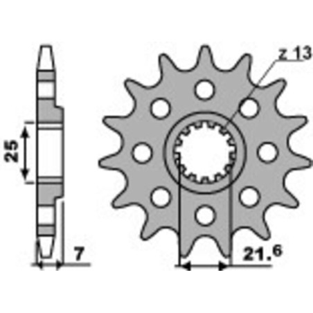 Piñón PBR acero estándar 2167 - 520 - motoscamaralweb.com