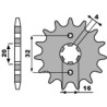 Piñón PBR acero estándar 2182 - Paso 428 - motoscamaralweb.com