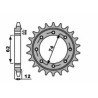 Piñón PBR acero estándar 2196 - 525 - motoscamaralweb.com